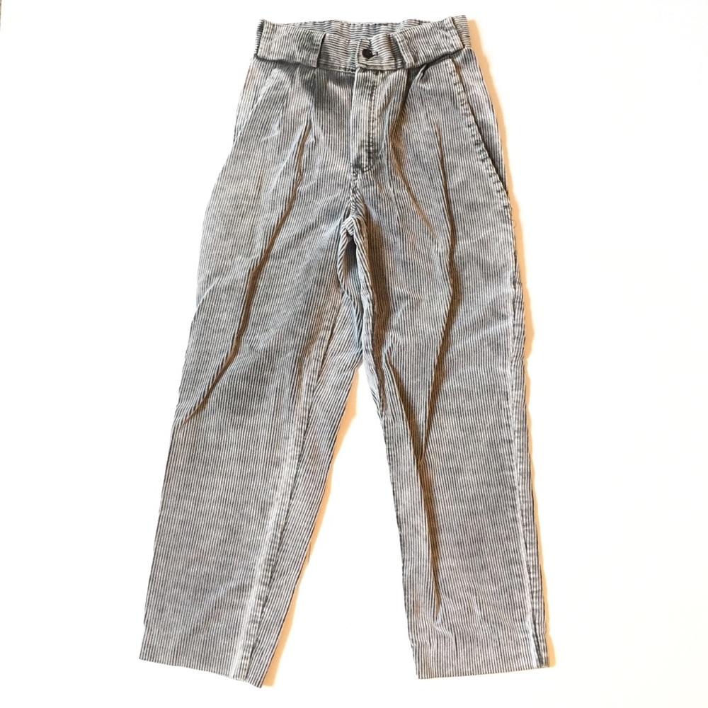 Vintage Grey corduroy high waisted trousers 24”